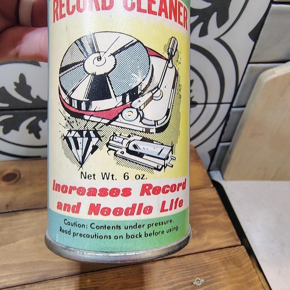 Vintage Rawn Chemicals Anti-Static Record Cleaner 6oz Spray Can Part 671 Retro - Picture 3 of 8